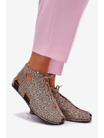 Vzorované Kožené Botky model 21697476 Panterka - Maciejka