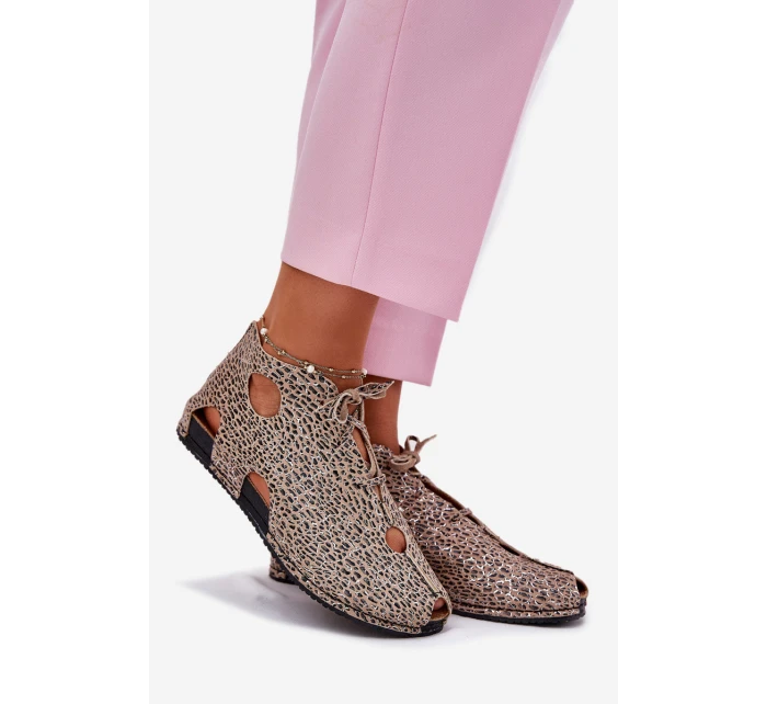 Vzorované Kožené Botky model 21697476 Panterka - Maciejka