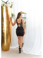 Sexy Club-minidress backless with peplum