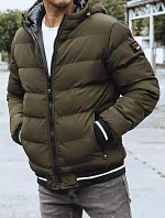 Pánská oboustranná zimní bunda zelená FashionStreet TX4199