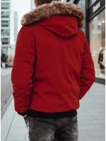 FashionStreet pánská bordó zimní bunda TX4309 FashionStreet pánská bordó zimní bunda TX4309