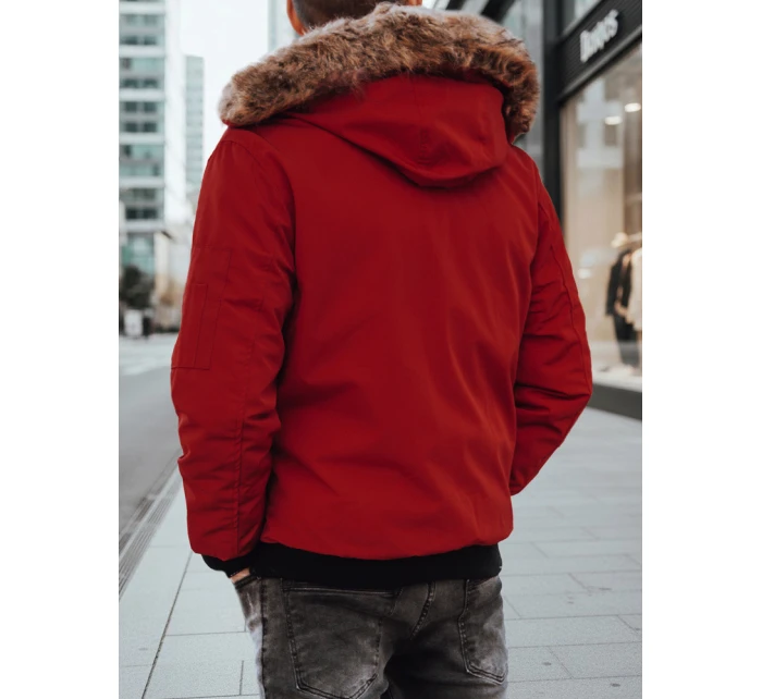 FashionStreet pánská bordó zimní bunda TX4309 FashionStreet pánská bordó zimní bunda TX4309