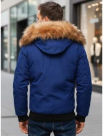 FashionStreet pánská tmavě modrá zimní bunda TX3943z FashionStreet pánská tmavě modrá zimní bunda TX3943z