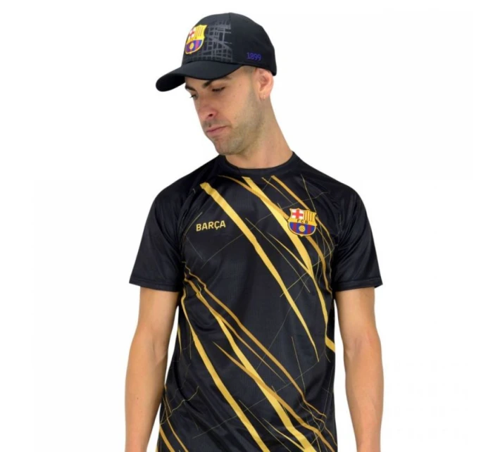 FC Barcelona baseballová čepice Kšiltovka Cross Black FCB 5001GEXNN