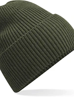 Beechfield B 384R Dlouhá pletená čepice s manžetou 53.384R olive green