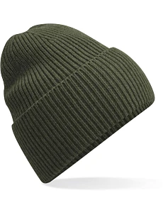 Beechfield B 384R Dlouhá pletená čepice s manžetou 53.384R olive green