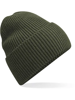 Beechfield B 384R Dlouhá pletená čepice s manžetou 53.384R olive green