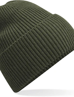 Beechfield B 384R Dlouhá pletená čepice s manžetou 53.384R olive green