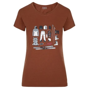 Dámské funkční tričko model 17998416 Tmavě červená - Kilpi Dámské funkční tričko model 17998416 Tmavě červená - Kilpi