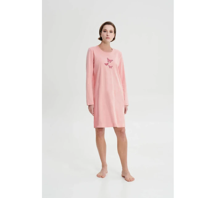 Noční košile s dlouhými rukávy model 18938377 - Vamp