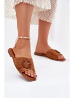 Klasické Dámské Plážové Pantofle Béžové model 21698865 - Boto Klasické Dámské Plážové Pantofle Béžové model 21698865 - Boto