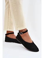 Baleríny z přírodního semiše Big Star model 22069356 Černé - Big Star Shoes