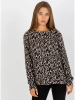 Halenka D73771M10971AEN černá a béžová Halenka D73771M10971AEN černá a béžová