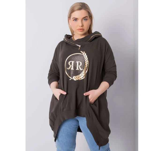 Mikina RV BL 6464.46P tmavá khaki