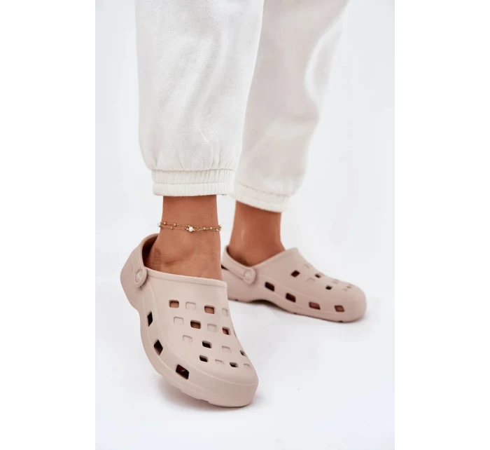 Dámské pěnové pantofle LEMIGO – béžové