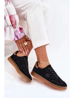 Dámské semišové tenisky na platformě Big Star – černé Dámské semišové tenisky na platformě Big Star – černé