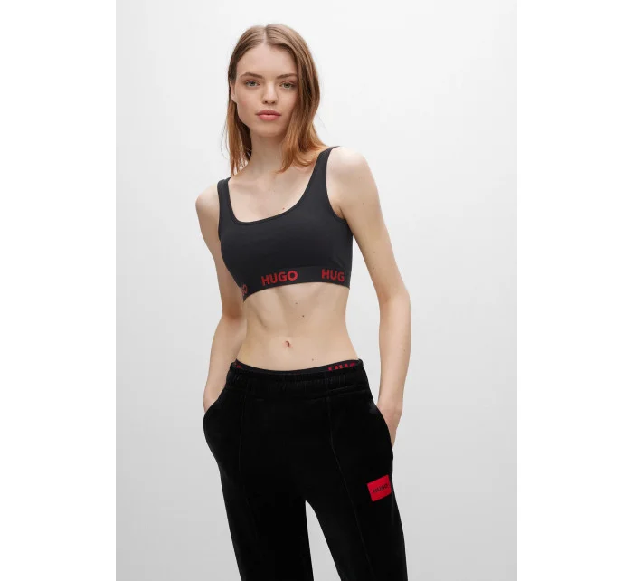 BOSS Dámská sportovní podprsenka Sporty Logo 50469631-001 - HUGO