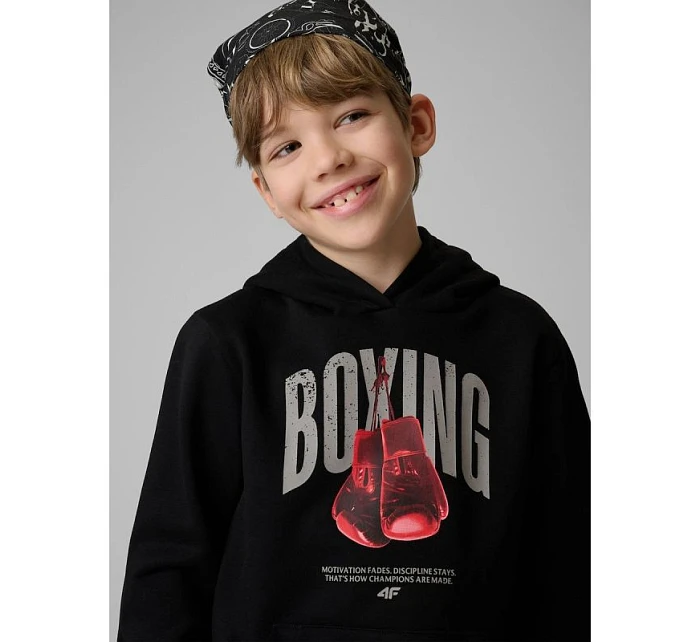 Chlapecká mikina s kapucí 4F 4FJRSS26TSWSM2904-20S Chlapecká mikina s kapucí 4F 4FJRSS26TSWSM2904-20S