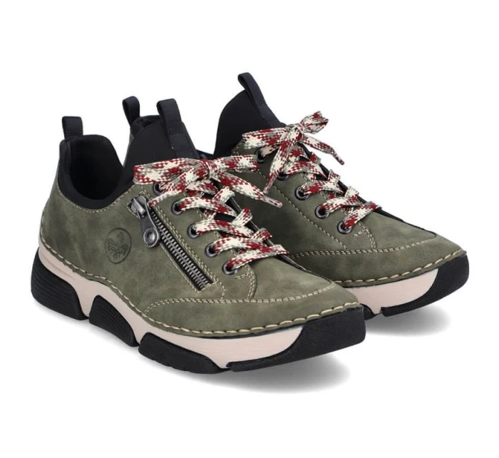 Pohodlná polobotka Rieker W RKR610 zelená