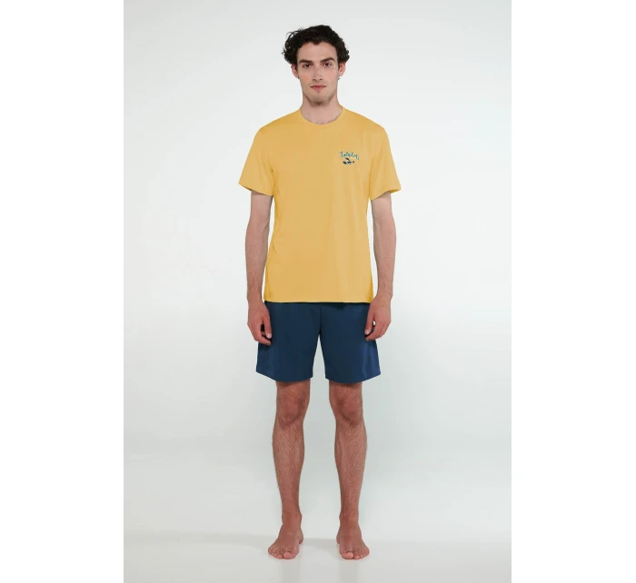 Pánské pyžamo s krátkými rukávy model 20741726 - Vamp Pánské pyžamo s krátkými rukávy model 20741726 - Vamp