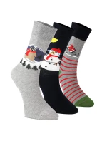 Vánoční unisex ponožky na – set 3 mix barev model 21772716 - K-Fashion Vánoční unisex ponožky na – set 3 mix barev model 21772716 - K-Fashion