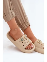 Dámské Pěnové Pantofle S Béžové model 21697199 - VINCEZA
