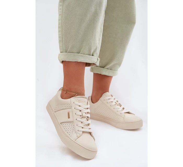 Dámské síťované tenisky Big Star TT274292 Béžové