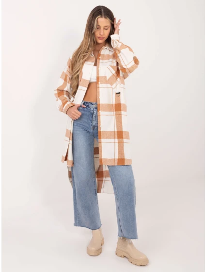 Koszula EM KS model 22087360 camelowy - FPrice Koszula EM KS model 22087360 camelowy - FPrice