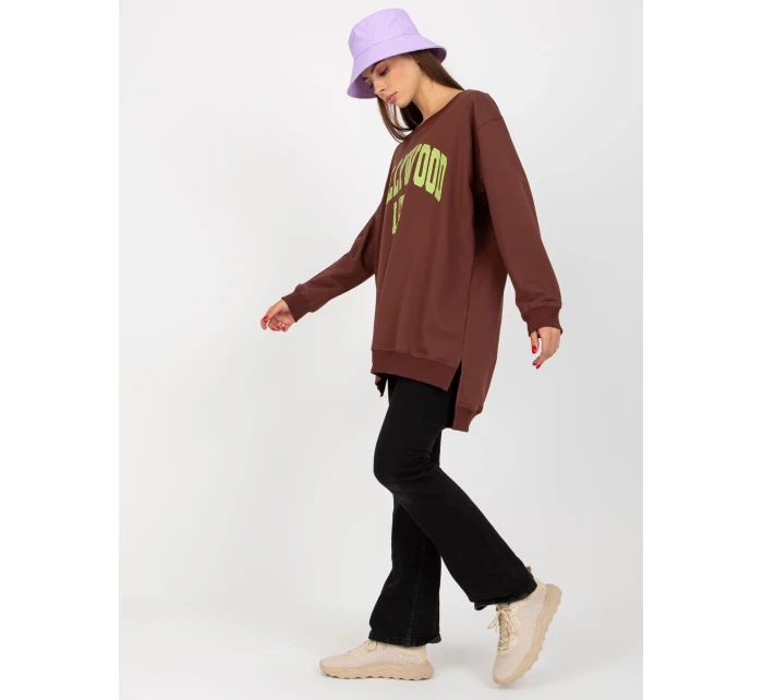 Mikina VI BL 3102.01P tmavě hnědá