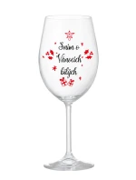 SNÍM O VÁNOCÍCH BÍLÝCH - čirá sklenice na víno 350 ml SNÍM O VÁNOCÍCH BÍLÝCH - čirá sklenice na víno 350 ml