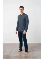 Klasické pánské dvoudílné pyžamo 17600 - Vamp Klasické pánské dvoudílné pyžamo 17600 - Vamp