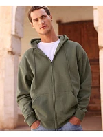 Fruit of the Loom Iconic Premium Hooded Sweat Jacket Mikina s kapucí z těžké bavlny 16.2286 light graphite Fruit of the Loom Iconic Premium Hooded Sweat Jacket Mikina s kapucí z těžké bavlny 16.2286 light graphite
