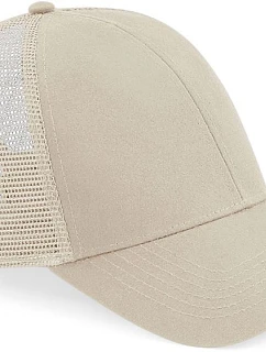 Beechfield B 60N 6 panelová kšiltovka Bio Trucker 53.0060 sand