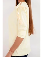 Dámská viskózová blůza se ozdobnými model 21961384 žlutá - K-Fashion