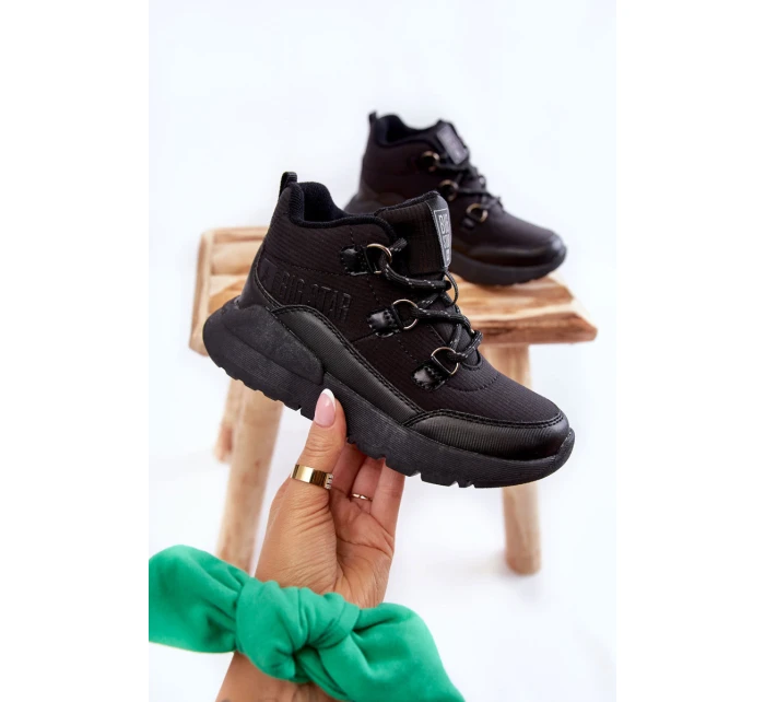 Dětské boty Memory Foam Big Star model 21601086 Černe - Big Star Shoes Dětské boty Memory Foam Big Star model 21601086 Černe - Big Star Shoes