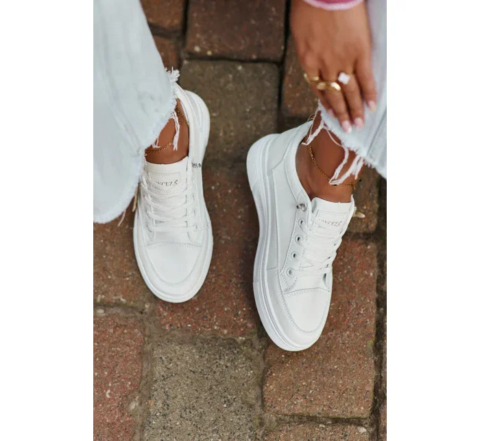 Dámské tenisky Sportovní obuv na platformě s ozdobou, bílá Vinceza Dámské tenisky Sportovní obuv na platformě s ozdobou, bílá Vinceza