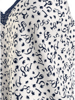 Dámský pyžamový top WOVEN PRINT  bílý s potiskem  model 18901095 - Tommy Hilfiger