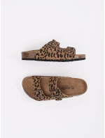 Stylové nazouváky dámské se zvířecím motivem na plochém podpatku Stylové nazouváky dámské se zvířecím motivem na plochém podpatku