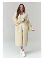 Svetr na zapínání  model 226876 Makadamia