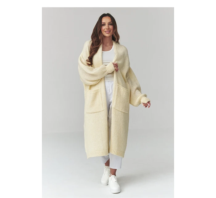 Svetr na zapínání  model 226876 Makadamia