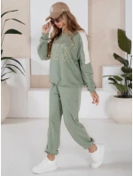 Dámská tepláková souprava BULLS light green FashionStreet AY0899 Dámská tepláková souprava BULLS light green FashionStreet AY0899