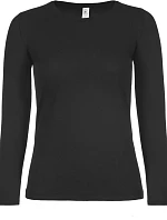 B&C #E150 LSL /women Dámské tričko s dlouhým rukávem 01.006T black