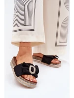 Dámské Sandały Na Platformě S Mašlí A Černé model 21689873 - Boto Dámské Sandały Na Platformě S Mašlí A Černé model 21689873 - Boto