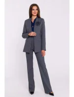 model 20502954 Květinové sako šedé - STYLOVE model 20502954 Květinové sako šedé - STYLOVE