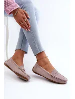 Dámské semišové mokasíny Purple Lenvie Dámské semišové mokasíny Purple Lenvie