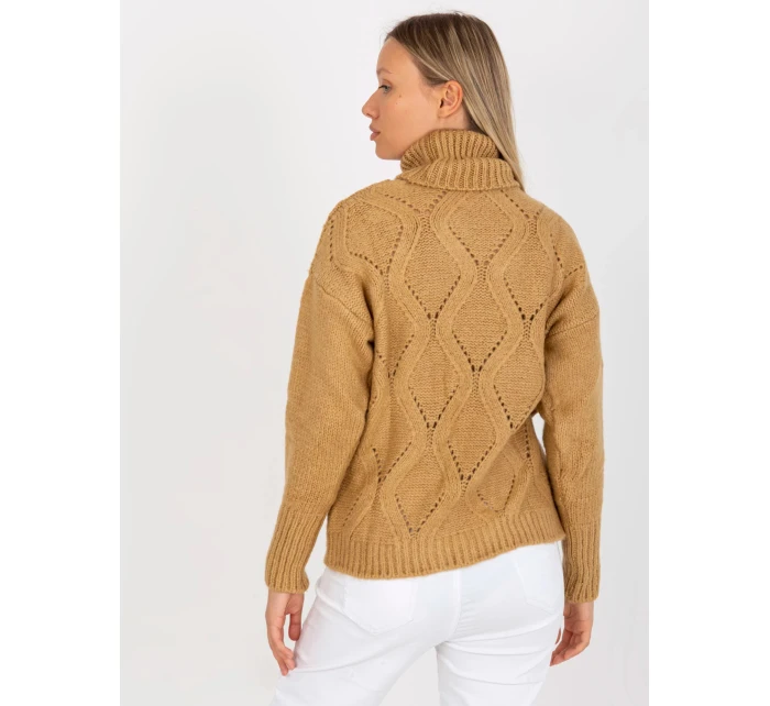 Dámský svetr LC SW 3019 velbloudí - FPrice Dámský svetr LC SW 3019 velbloudí - FPrice