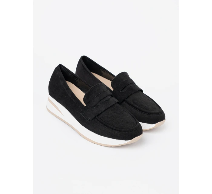 Trendy mokasíny černé dámské platforma Trendy mokasíny černé dámské platforma
