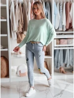 Dámské džíny skinny kalhoty s výšivkou MOONAIR modré FashionStreet UY2453