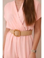 Kombinéza s ozdobným páskem v pase model 21092545 - K-Fashion