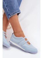 Sportovní dámské baleríny s pásky Modré model 21956199 - Boto